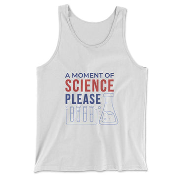 A Moment Of Science Please Men/Unisex Tank in White color